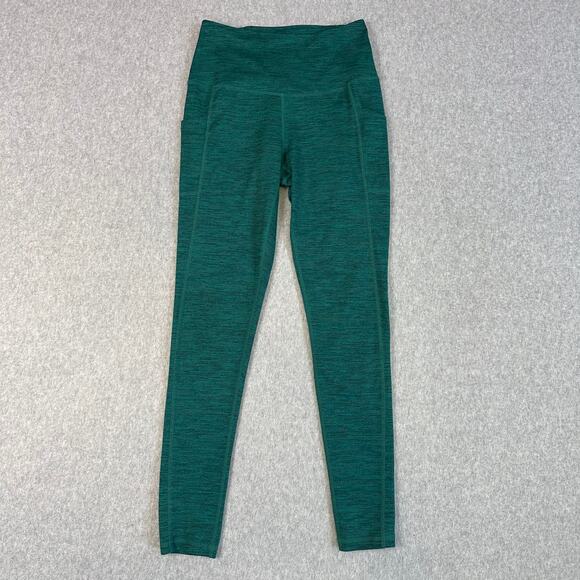 Manduka Presence Leggings Green Womens S Compression Yoga Heathered High Waisted - Picture 3 of 10